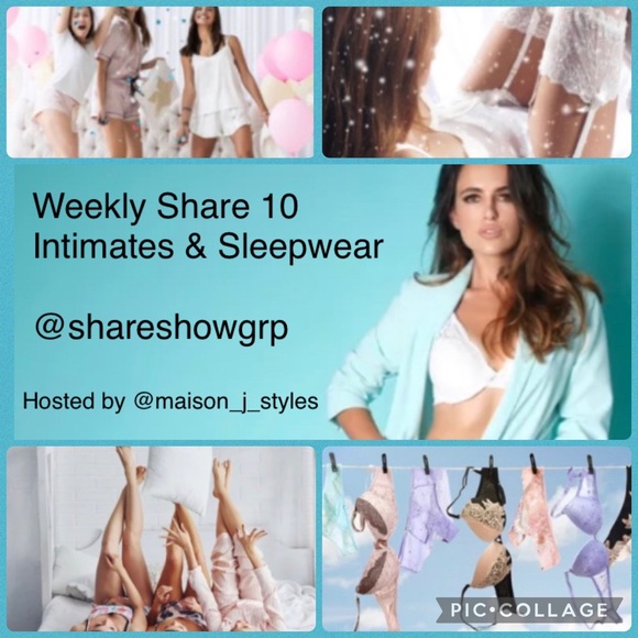 Other - ☀️ MON 8/25- FRI 8/29/25 🌸 Weekly share 10 ⭐️ Intimates & Sleepwear ⭐️ sign in